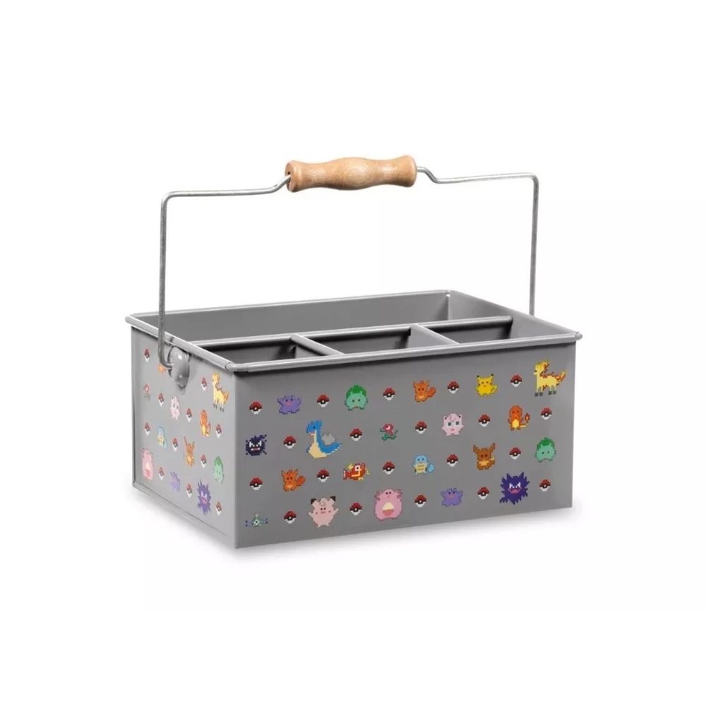 Pokemon Block Art Party Metal Caddy